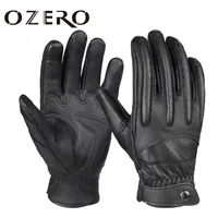 Ozero Mens Touch Screen Gloves Leather Poryclecle Glove Outdoor Sport Cycling Cycling Mountain Bicycle Guantes Guantes Gloves 220527