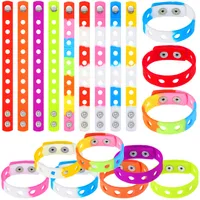 Slap Snap Bracelets Sile Wristbands Adjustable Cute For Charms Birthday Toys amQsM