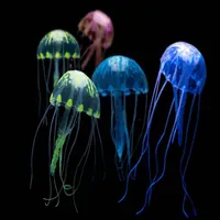 Glühende Wirkung künstlicher Quallen -Fischtank -Aquarium -Dekoration Ornament Sjipping G953289m