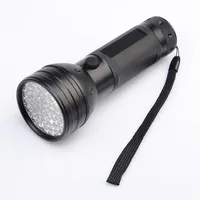 epacket 395nm 51LED紫外線紫外線懐中電灯LEDブラックライトトーチライト照明ランプアルミシェル304C