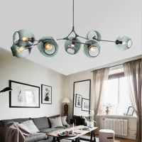 Nordic Art Glass LED Pendant Lamp Branching Bubble Hanging Lighting Fixture for Living room Lobby Clothing Store311c