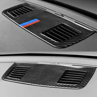 Carbon Fiber Dashboard Air Outlet Vent Frame Cover Trim Sticker per BMW E90 E92 E93 3 Series 2005-12 Accessori per interni auto