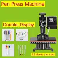 Sublimacja Pen Press Maszyna do prasy ciepła Maszyny do przenoszenia ciepła Drukarka Dostosuj DIY logo 12 sztuk Jeden raz