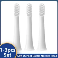 1-3pcs Sonic Electric Toothbrush for XIAOMI T100 Whitening Soft Vacuum DuPont Replacment Heads Clean Bristle Brush Nozzles Head