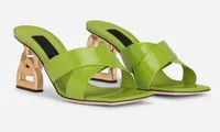 Summer Brands Keira Sandals 3.5 heel mules shiny calfskin Bridal Wedding Dress Pumps Polished Calfkin Lady party High Heels