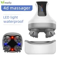 4D Smart Scalp Massager Electric Wireless Waterproof Hair Growth Care Machines Deep Tissue Kneading Vibrators Pet Head MassagerR