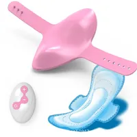 Masseur de jouets sexuels à distance bon marché Sangle invisible sur la montre de vibratrice portable Panty Toys pour femme adulte stimulatrice clitorale gode%