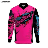 Radsportkleidung Sptgrvo Lairchdan Pink Männer Frauen Motocross Moto Bycicle BMX Jersey MTB Downhill T -Shirt Larga Enduro Mountain Bike Kleidung 221217