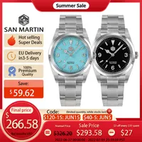 Pulseiro de pulso San Martin Men Luxury Watch 36mm 369 Dial Explore Série de escalada Casais de moda Sport Unissex Automático mecânico 10bar