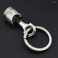 Keychains Mini Cars Motor Piston Keychain Zink Alloy Key Chain Ring Keyring Keyfob Interior Accessoires Dropship MIRI22