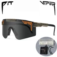 Pit Viper Cycling Glasses UV400 Наружные поляризованные спортивные очки модные велосипедные велосипедные солнцезащитные очки MTB с корпусом 220523