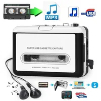 Classic USB Cassette Player Cassette to MP3 Converter Capture Walkman MP3 Player Cassette Recorders Convert music on tape to Compu255N