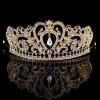 Gold Sliver Tiaras and Crowns for Bridal Sweetheart Sharp Gorgeous Bridal Hair Jewelry Bling Bling Stones Headpieces for Girls322y