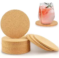 Bebida reutilizável bebida de mesa diy decoração de cozinha artesanato quadrados redondos redondos adesivos montanha -rolhas copos de tapete mini placa