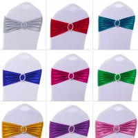 Spandex Lycra Chair Covers Sash Bands Party Chairs Decoration Hotel Wedding Birthday Chair Sashes