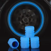 Universal Luminous Tyre Valve Cap Car Wheel Hub متوهجة مقاومة للغبار من إطارات إطارات حافة الجذعية.