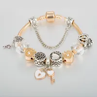 Bracelets de charme Annapaer Catena Beads avec accessoires d'amour clés pour bijoux fit bracelet original bricolage Femmes Valentines Gift B19066 Raym22