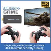 Taşınabilir 4K TV Video Oyun Konsolu 2,4G Kablosuz Denetleyici Desteği CPS PS1 Klasik Oyunlar Retro205v