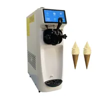상업용 소프트 아이스크림 메이커 기계 자동 스테인리스 스틸 선디 자동 판매기
