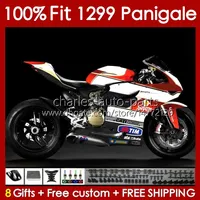 Injection mold Body For DUCATI Panigale 959R 1299R 959S 1299S 2015-2018 Bodywork 140No.108 959 1299 S R 2015 2016 2017 2018 959-1299 15 16 17 18 OEM Fairing red glossy