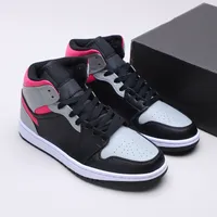 Zapatos Jumpman 1 Mid Basketball Pink Shadow 1S Designer Sport Running