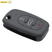 Silikonschlüsselgehäuse FOB für Audi A2 A3 A3 S3 A4 S4 RS4 A6 S6 Allroad A8 S8 TT Roadster Cabriolet 1997-2006 Remote Key Cover Shell
