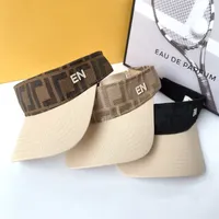 Moda Vizör Tasarımcı Marka Kadınlar Beanie Kova Şapkalar Açık Güneş Koruma Plaj Sunhat Mektubu Casquette Ayarlanabilir Şapka Erkekler Beyzbol Şapkası