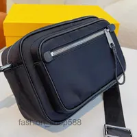 Unisex Camera Bag Canvas Checked Crossbody Shoulder Bags Men Women Handbag Purse Nylon Leathe