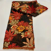 最新の2021 Brocade African Jacquard Fabric Lace高品質ナイジェリアFren212l
