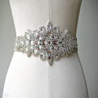Verkauf von Perlen Bridal Schash Belt Wunderschöne glänzende hochwertige Mode -Hochzeitszubehör Neuankömmlinge248l