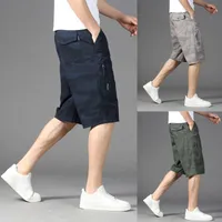 Men&#039;s Shorts Male Fashion Casual Solid Color Multi Pocket Zipper Buckle Outdoor Tooling Toddler House Sock Boy 12Men&#039;s