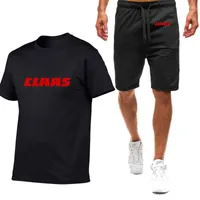 Erkek Eşofman 2022 Yaz CLAAS Baskı Rahat Kısa Kollu Pamuk Harajuku Rahat Spor T-Shirt Moda Sweatpants Suit Tops