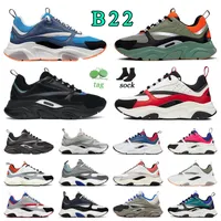 B22 B23 Mens 큰 크기 13 스니커즈 B22S Caaual Shoes Lufury Platforms 로퍼 트레이너 검은 반사 오렌지 올리버 블루 흰색 회색 슬리버 메시 스니커 36-47
