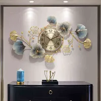 Metal Silent Wall Clocks Mechanism Living Room Decoration Unusual Luxury Golden Digital Wall Clock Modern Design Home Horloge H220414