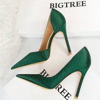 BigTree Shoes Designerinnen Frauen Pumpen spitze Zehen High Heels Ladies Mode sexy Party Plus Size 43 220601