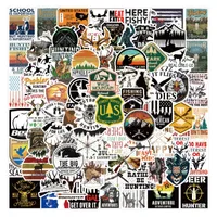 50PCS Forest Go Hunting Stickers Outdoor Camping Decals Sticker on Car Backpack Motorcycle Water Bottle Laptop Skateboard