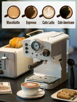 라떼 카푸치노 Americano 상업 가구를 만드는 이탈리아 커피 머신 메이커 증기 추출 우유 거품