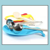 Other Bar Products Barware Kitchen Dining Home Garden Ll Sile Heat Resistant Spoon Rest Utensil Spata Holder Gadget Foo Dhdpv