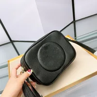 2022 Designer camera dames schoudertassen crossboay zachte echte lederen handtassen portemonnees mode reliëfbrief hoge kwaliteit met doos