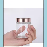 PACKING BELEIDSEN Office School Business Industrial Frosted Glass Cream Jar Clear Cosmetic Bottle Lotion Lip BA DHQPZ