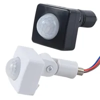 警報システム180度高品質自動12mm AC 85-265VセキュリティPIR赤外線モーションセンサー検出器壁LEDライト屋外