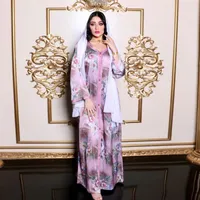 Casual Dresses Abayas For Women Ramadan Kaftan Ethnic Print Abaya Dubai Middle East Turkey Islam Arabic Muslim Dress 2022 Jalabiya Eid