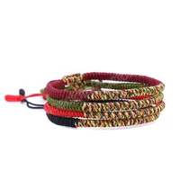 Lucky Charm Tibetan Hild Bracelets brazales para mujeres nudos hechos a mano Budda colorido brazalete