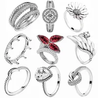 MyBeboa Twisted Messes Pave Snake Chain Mönster Ring Crown Ringar CZ Engagement Smycken Meditation 925 Sterling Silver