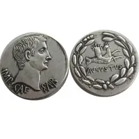 RM (13) Ancient Roman Silver Cistophoric Tetradrachm Coin of Emperor Augustus - 25 f.