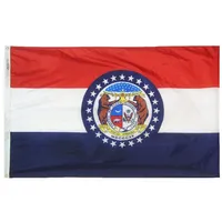 Missouri State Flag 3x5ft 150x90cm Polyester Printing intérieur extérieur suspendu vendant un drapeau national avec des œillets en laiton sh219c