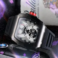 Лучший бренд черно -белый резиновый силиконовый ремешок часы Quartz Импорт движения модные мужские часовые платья Дизайнер Оптовые подарки мужского