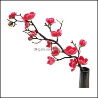Flores decorativas coronas de fiesta festivas suministros de jardín casero de estilo chino rama seca