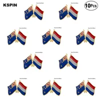 Nya Zeeland Netherland Lapel Pin Flag Badge Brosch Pins Badges 10st A LOT292U