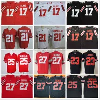 NCAA Ohio State Buckeyes College Football Jersey 21 Parris Campbell JR. 23 James 25 Mike Weber Jr. 17 Chris Olave High Quality 27 Eddie George 33 Pete Johnson stitched